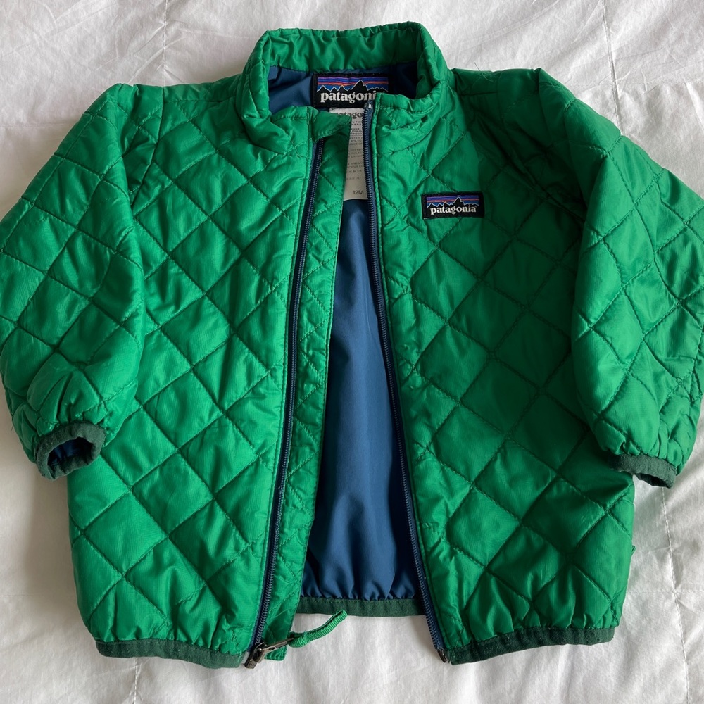 12month Kids Green Patagonia Puffer Jacket